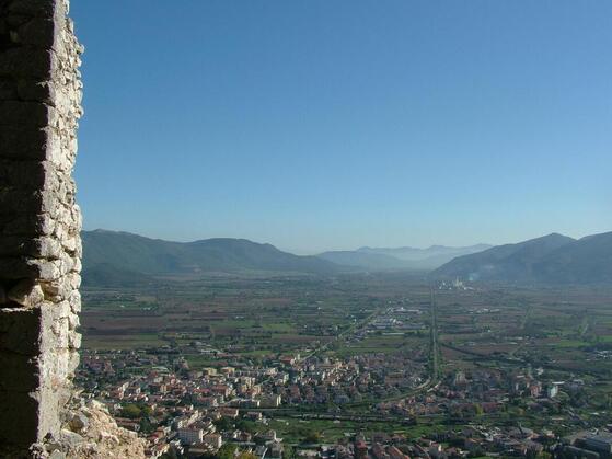 Panorama of Molise region from a high point of view