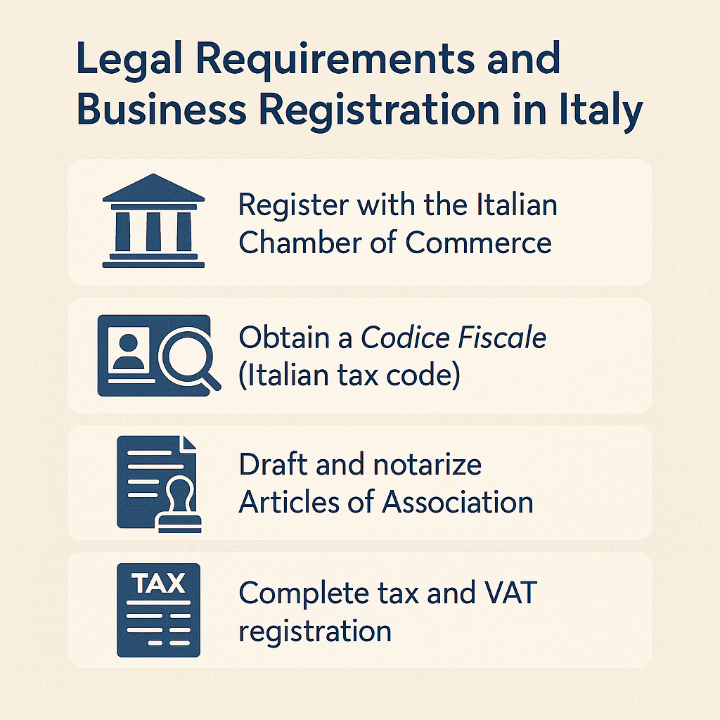 Legal Requirements and Business Registration in Italy. Discover how to legally relocate a UK company to Italy in 2025. Explore taxes, business structures, and residency for smooth EU expansion.