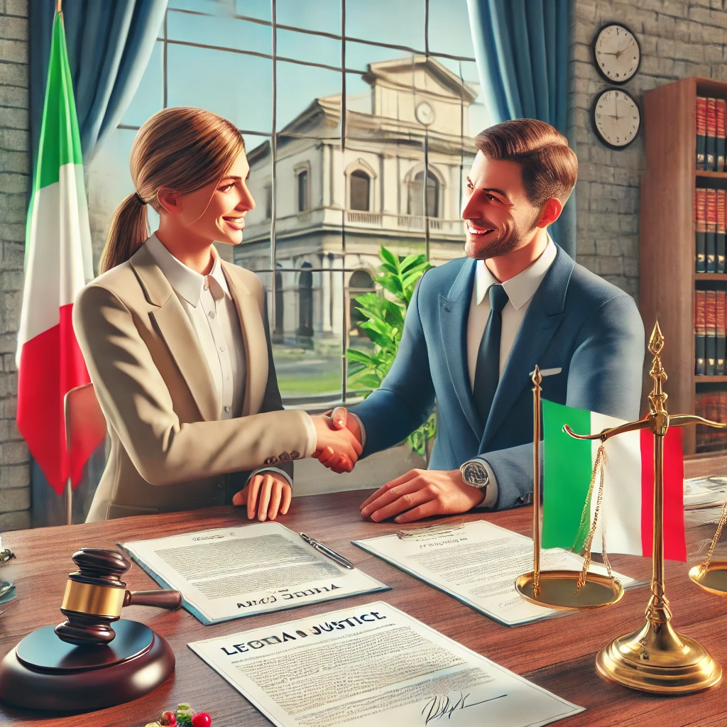 Landlord and tenant signing a rental contract | Tenants' rights in Italy