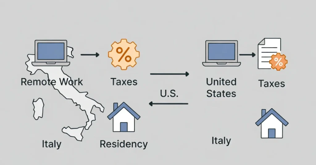 Italian tax residency for American contractors facing US and Italy taxes