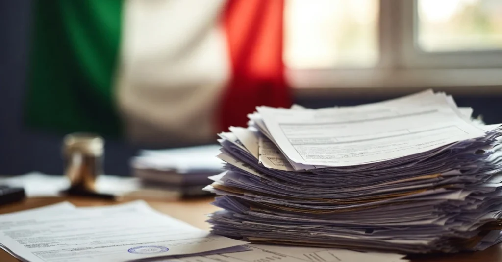 Legal and tax documents for due diligence in buying an Italian company